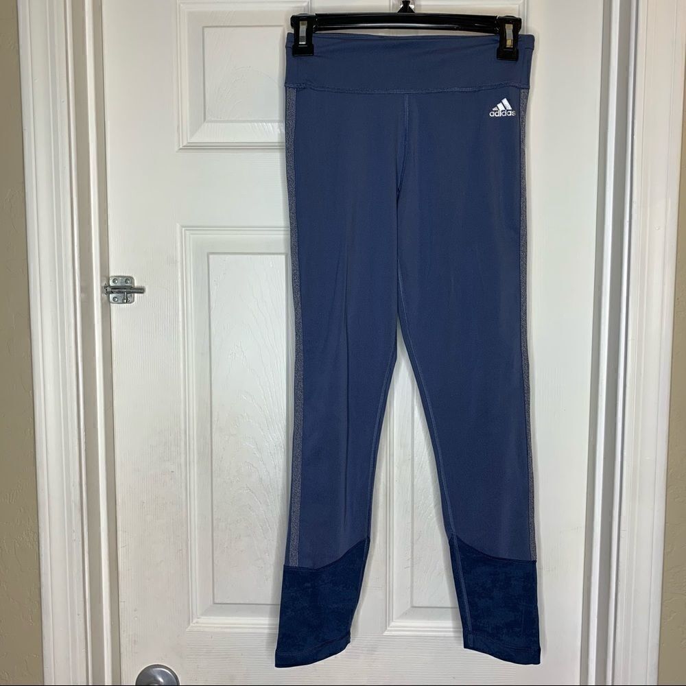 Adidas Climate Leggings Cornflower/Navy Size Small